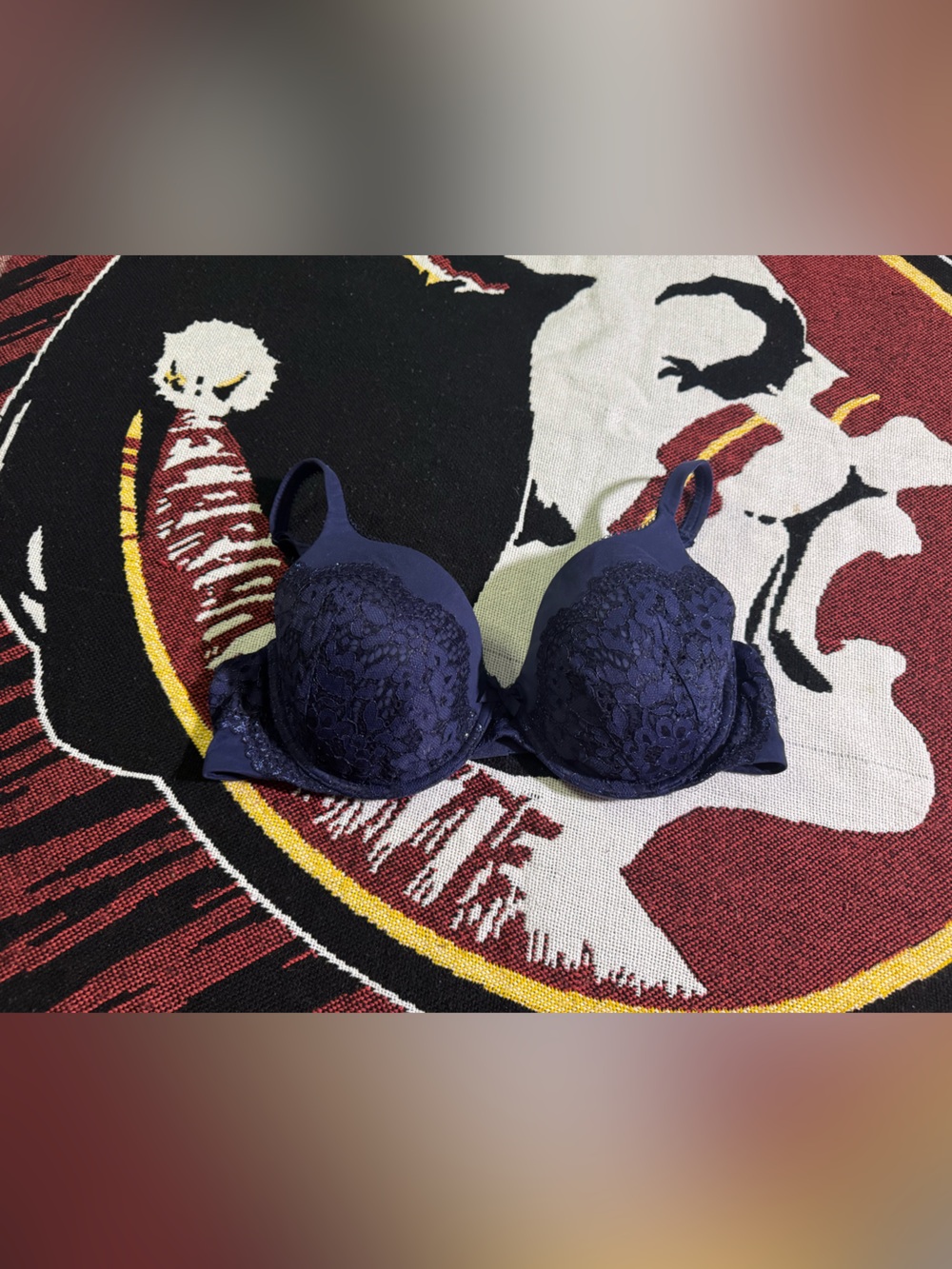 Victoria's Secret Navy Lace Push-Up Bra